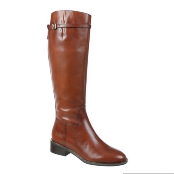 Franco Sarto Shoes - Brown Franco Sarto Barbara Tall Leather Boots Scotch 9.5